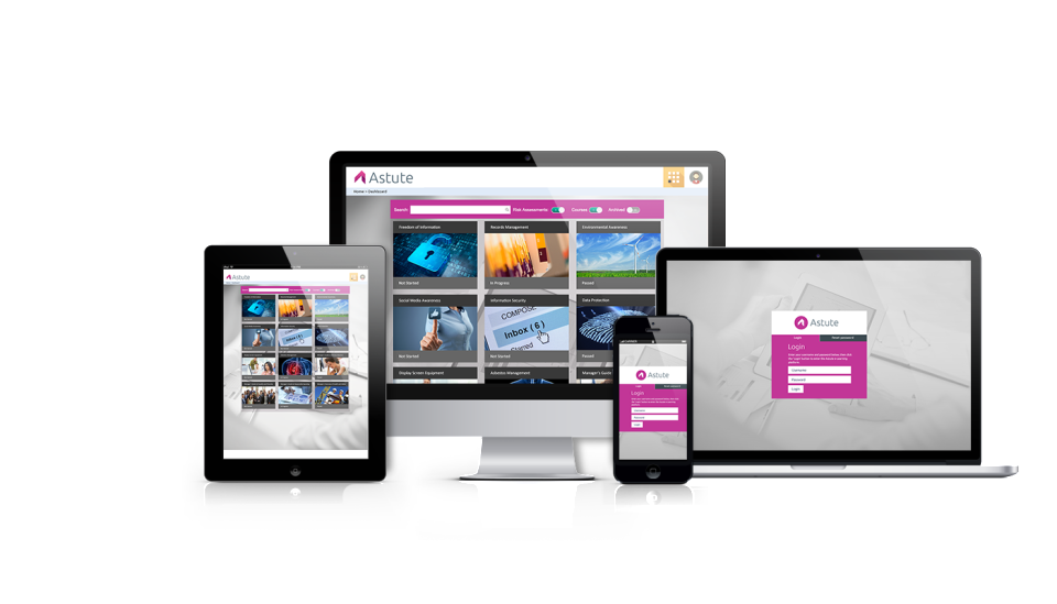 screenshot of Astute eLearning Platform